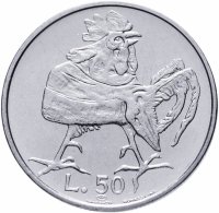 Купить Сан-Марино 50 лир (lire) 1974