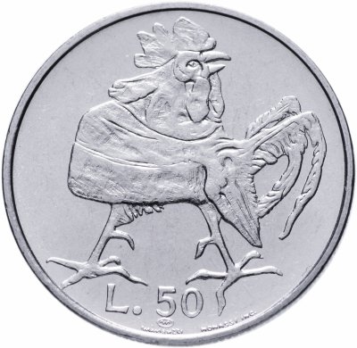 купить Сан-Марино 50 лир (lire) 1974