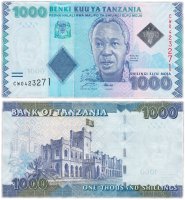 купить Танзания 1000 шиллингов 2010 год Pick 41a