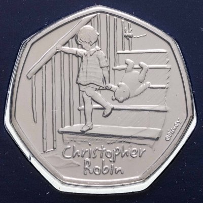 купить Великобритания 50 пенсов 2020 «Винни Пух - Кристофер Робин»