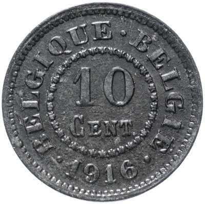 купить Бельгия 10 сантимов (centimes) 1916