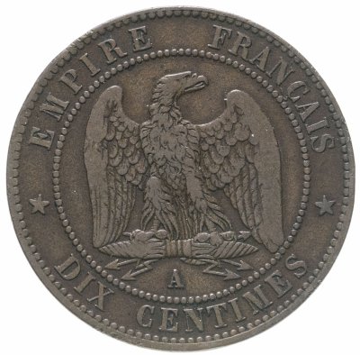 купить Франция 10 сантимов 1855 (А)