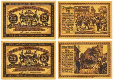купить Германия (Саксония: Фрайберг) набор из 2-х нотгельдов 1921