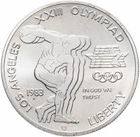 Купить США 1 доллар (dollar) 1983 S "XXIII летние Олимпийские Игры - Дискобол"