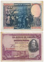купить Испания 50 песет 1928 (Pick 75)
