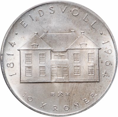 купить Норвегия 10 крон (kroner) 1964 "150 лет Конституции"