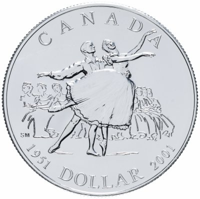 купить Канада 1 доллар (dollar) 2001 "Канадский балет"