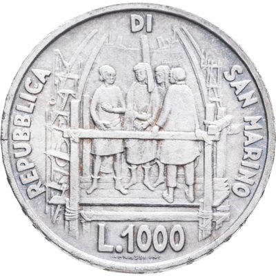 купить Сан-Марино 1000 лир (lire) 1977 "600 лет со дня рождения Филиппо Брунеллески"