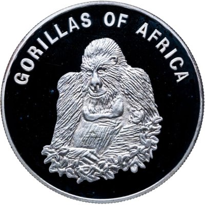 купить Уганда 1000 шиллингов (shillings) 2003 «Горилла сидит»