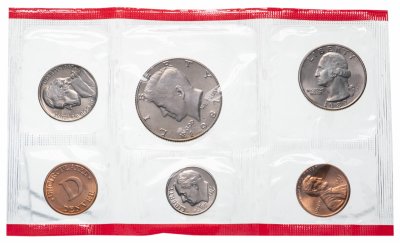 купить США годовой набор 1987 D (5 монет + жетон)