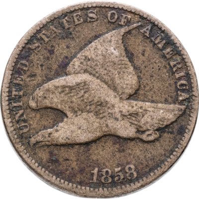 купить США 1 цент (cent) 1858 Flying Eagle Cent