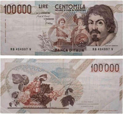 купить Италия 100000 лир 1983