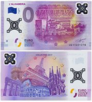 Купить 0 евро (euro) «Альгамбра» Collector 2017 Пластик (лимитированная серия)
