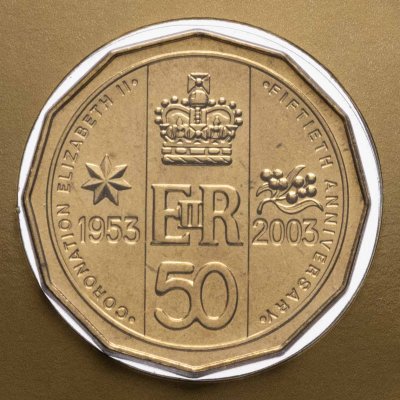 купить Австралия 50 центов 2003 "Золотой юбилей коронации Елизаветы II"