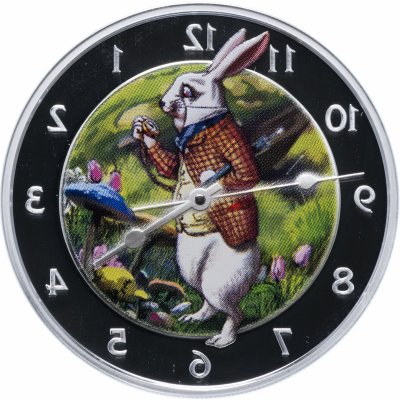 купить Острова Питкэрн 2 доллара 2011 "Алиса в Стране чудес: Кролик"