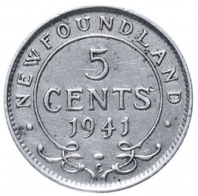 купить Ньюфаундленд 5 центов (cents) 1941