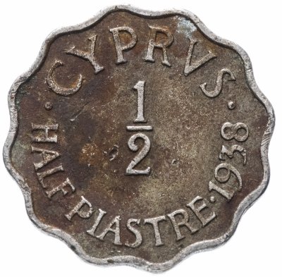 купить Кипр 1/2 пиастра 1938