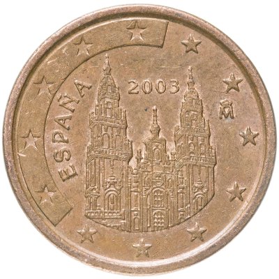 купить Испания 5 евроцентов 1999-2009, случайный год