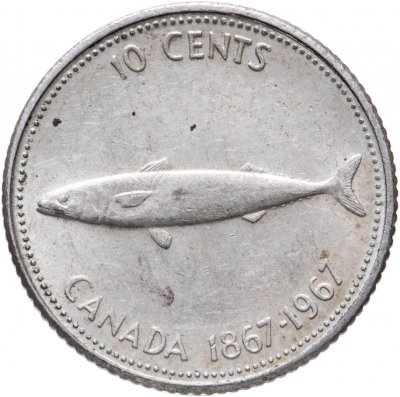 купить Канада 10 центов (cents) 1967 "100 лет Конфедерации"
