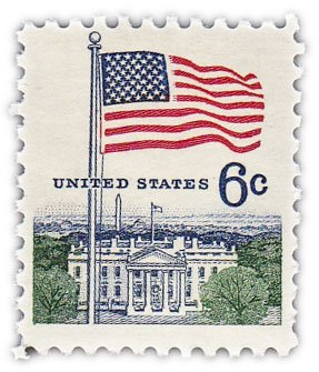 купить США 6 центов 1968 "Флаг и Белый Дом"