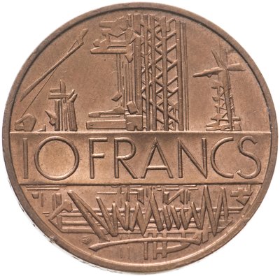 купить Франция 10 франков (francs) 1979