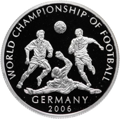 купить Либерия 10 долларов 2003 Чемпионат мира по футболу 2006 Германия
