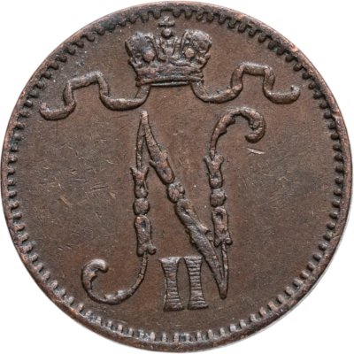 купить 1 пенни (penny) 1908, монета для Финляндии
