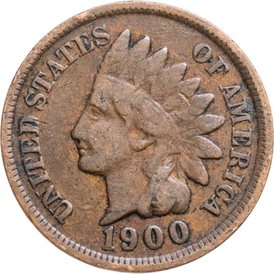 купить США 1 цент (cent) 1900 Indian Head Cent