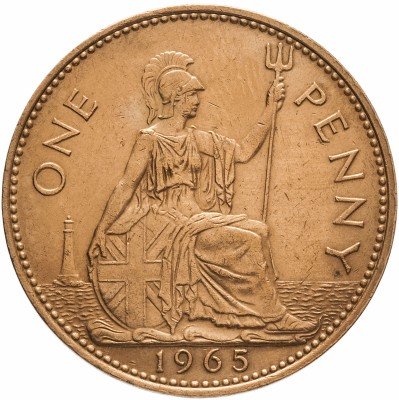 купить Великобритания 1 пенни 1962-1967 периода правления Елизаветы II