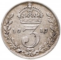 купить Великобритания 3 пенса (pence) 1917