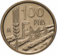 купить Испания 100 песет (pesetas) 1995 "FAO"
