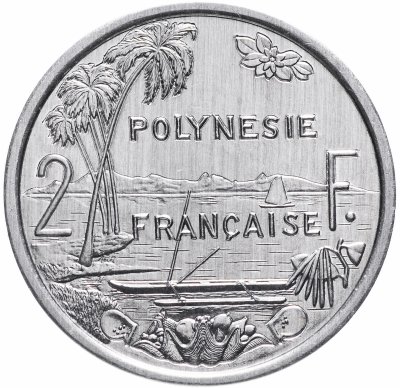 купить Французская Полинезия 2 франка (francs) 1973-2020, случайная дата