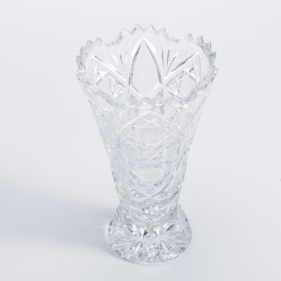 купить Ваза для цветов, хрусталь, алмазная грань, СССР, 1970-1990 гг.