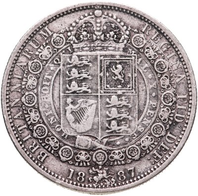 купить Великобритания 1/2 кроны 1887