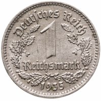 купить Германия Третий рейх 1 рейхсмарка (reichsmark) 1935