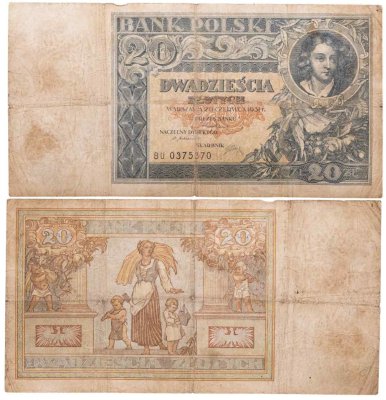 купить Польша 20 злотых 1931