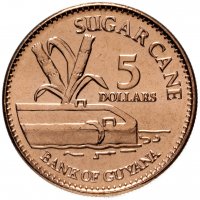 купить Гайана 5 долларов (dollars) 2012