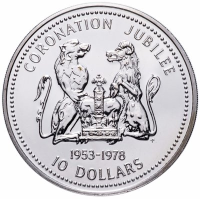 купить Острова Кука 10 долларов (dollars) 1978 "25 лет коронации Елизаветы II"