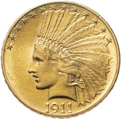купить США 10 долларов (dollars) 1911 Голова Индейца (Indian Head)