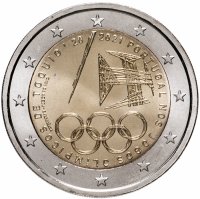 купить Португалия 2 евро 2021 "Летние Олимпийские игры в Токио"