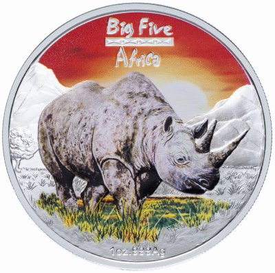 купить Конго 240 франков 2008 UNC "Большая африканская пятерка - носорог"