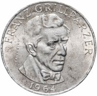 купить Австрия 25 шиллингов (shillings) 1964 "Франц Грильпарцер"