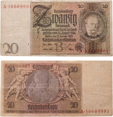 купить Германия 20 марок 1929