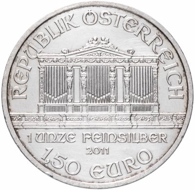 купить Австрия 1,5 евро 2011 "Венская филармония"