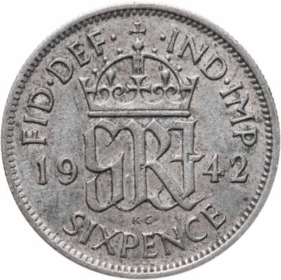 купить Великобритания 6 пенсов (pence) 1942