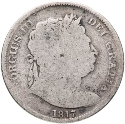 купить Великобритания 1/2 кроны 1817 года "Большой бюст Георга III"