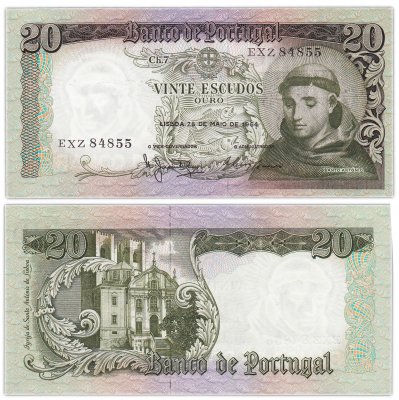 купить Португалия 20 эскудо 1964 (Pick 167b(6)