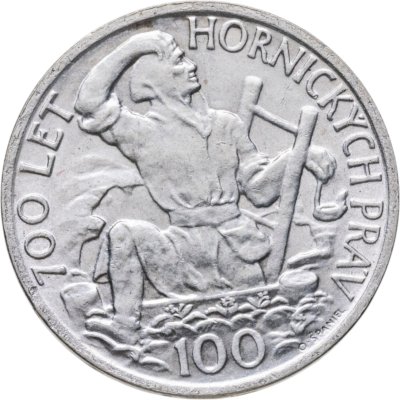 купить Чехословакия 100 крон (korun) 1949 700 лет Праву добычи серебра в Йиглаве
