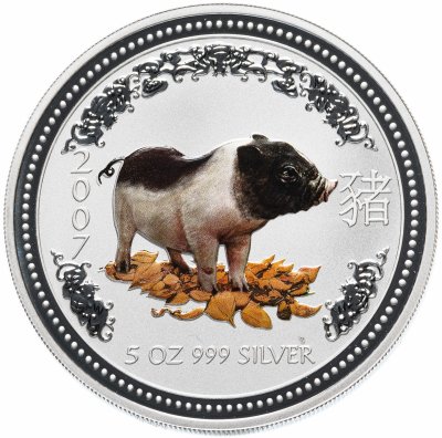купить Австралия 8 долларов 2007 "Китайский гороскоп - Год свиньи" цветная