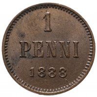 Купить 1 пенни (penni) 1888, монета для Финляндии
